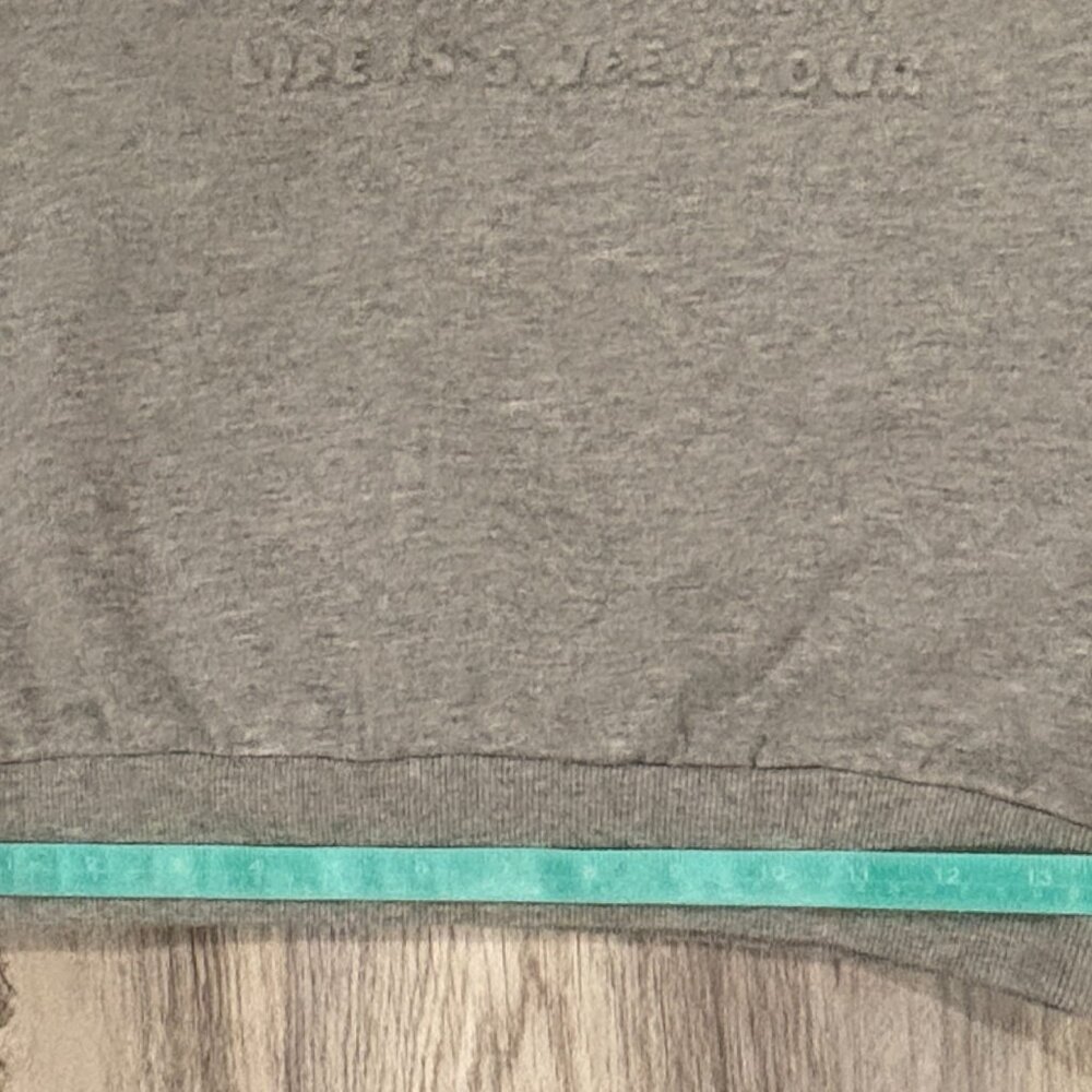 🎀 Hello Kitty x Shoe Palace Embossed Sweatshirt XS Gray Minimal Sanrio Crewneck - Picture 10 of 15